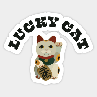 8ts Lucky Cat Sticker